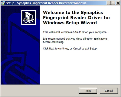 Synaptics UWP WBDI FingerPrint Driver 6.0.16.1167