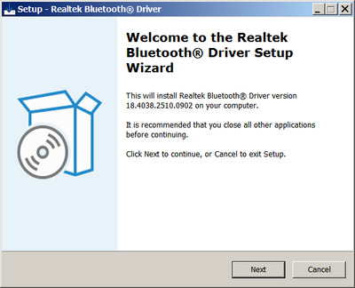 Realtek RTL8852CE Bluetooth Driver 18.4038.2510.0902