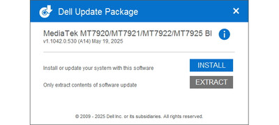 MediaTek Bluetooth MT7921 Driver version 1.1042.0.530