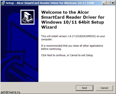 Alcor Micro / Alcorlink NFC Card Reader Driver 1.9.17.2318