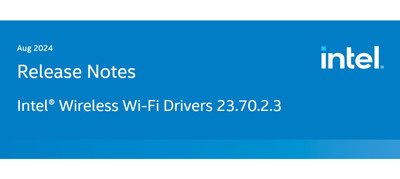 Intel WiFi Wireless Lan Card Driver 23.70.4.1