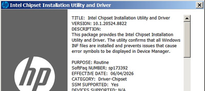 Intel Chipset Device Software 10.1.20524.8822 Intel Chipset Device Software 10.1.20524.8822