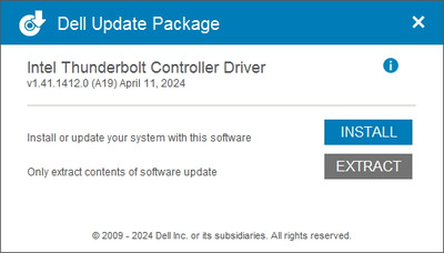 Intel Thunderbolt Controller DCH Driver 1.41.1412.0