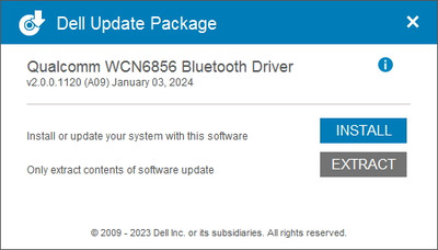 Qualcomm WCN685x Bluetooth 5.2 Adapter Driver 2.0.0.1120