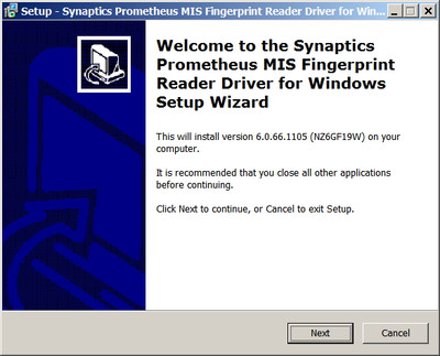 Synaptics UWP WBDI FingerPrint Driver 6.0.66.1105