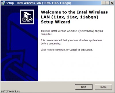 Intel WiFi Wireless Lan Card Driver 22.200.2.1
