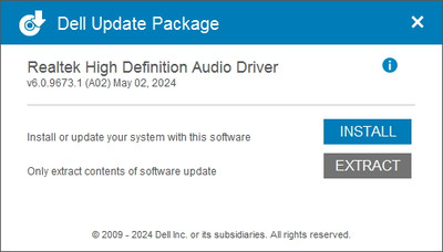 Realtek Universal Audio Driver (UAD) version 6.0.9673.1