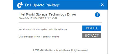 Intel RST VMD Controller AD0B Driver 20.2.4.1019 WHQL